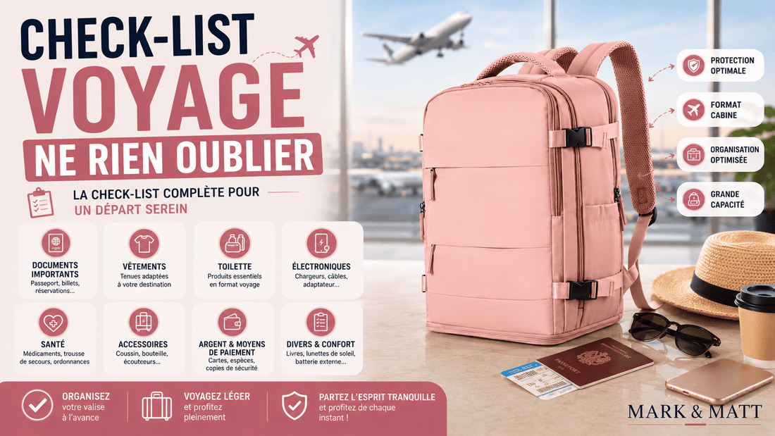 Check-list voyage : ne rien oublier avant de partir