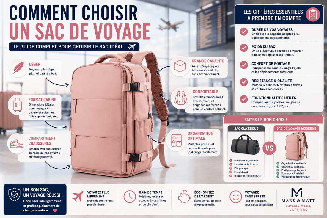 Comment choisir un sac de voyage : le guide complet pour trouver le modèle idéal