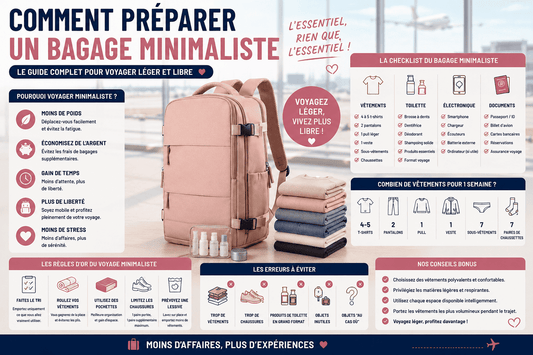 Comment préparer un bagage minimaliste : le guide complet pour voyager léger