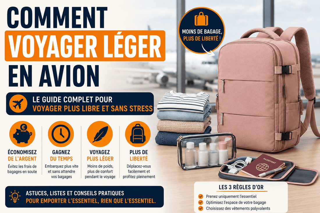 Comment voyager léger en avion : le guide complet pour partir sans stress