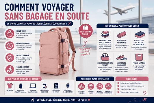 Comment voyager sans bagage en soute : le guide complet pour économiser du temps et de l'argent