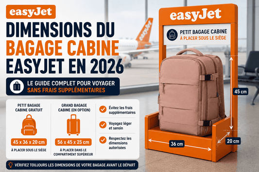 Dimensions du bagage cabine EasyJet en 2026 : Guide complet pour voyager sans frais supplémentaires