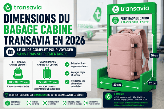 Dimensions du bagage cabine Transavia en 2026 : Guide complet pour voyager sans frais supplémentaires