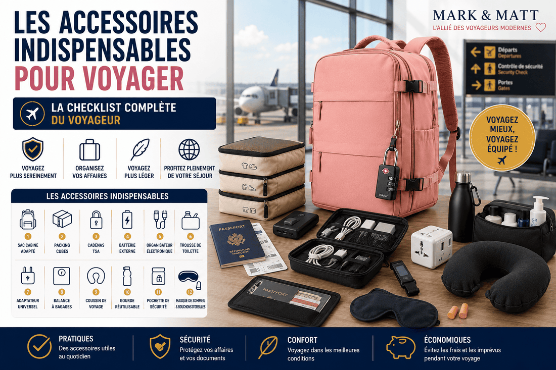 Les accessoires indispensables pour voyager : la checklist complète du voyageur