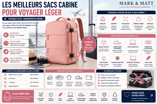 Les meilleurs sacs cabine pour voyager léger en 2026