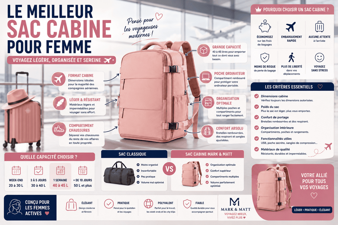 Meilleur sac cabine pour femme : comment choisir le modèle idéal pour voyager en 2026