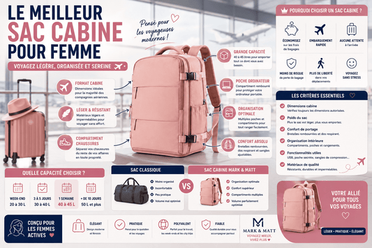 Meilleur sac cabine pour femme : comment choisir le modèle idéal pour voyager en 2026