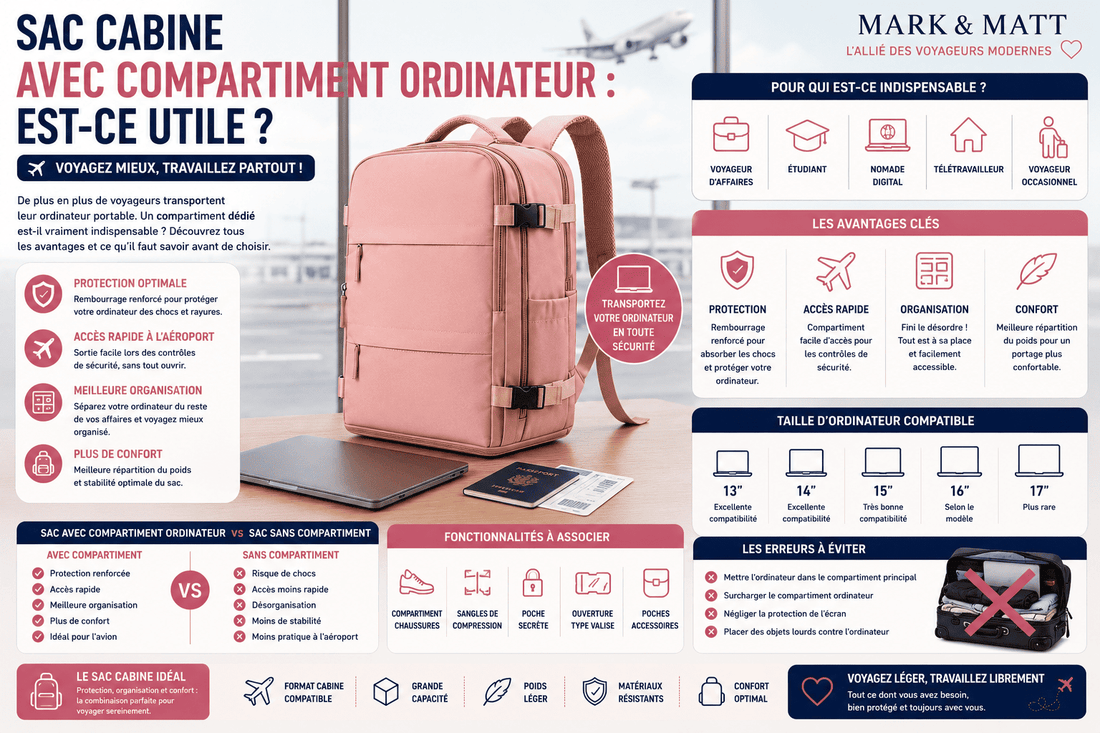 Sac cabine avec compartiment ordinateur : est-ce utile ?