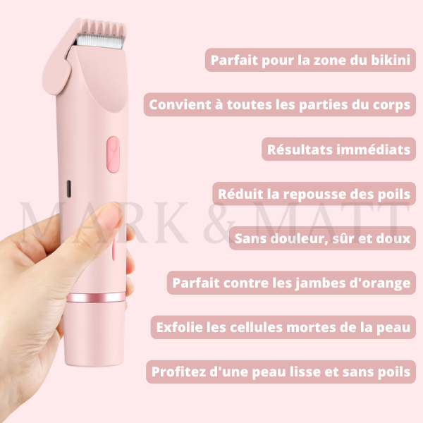 SilkTrim™ Pro – Rasoir Électrique Waterproof pour Femmes