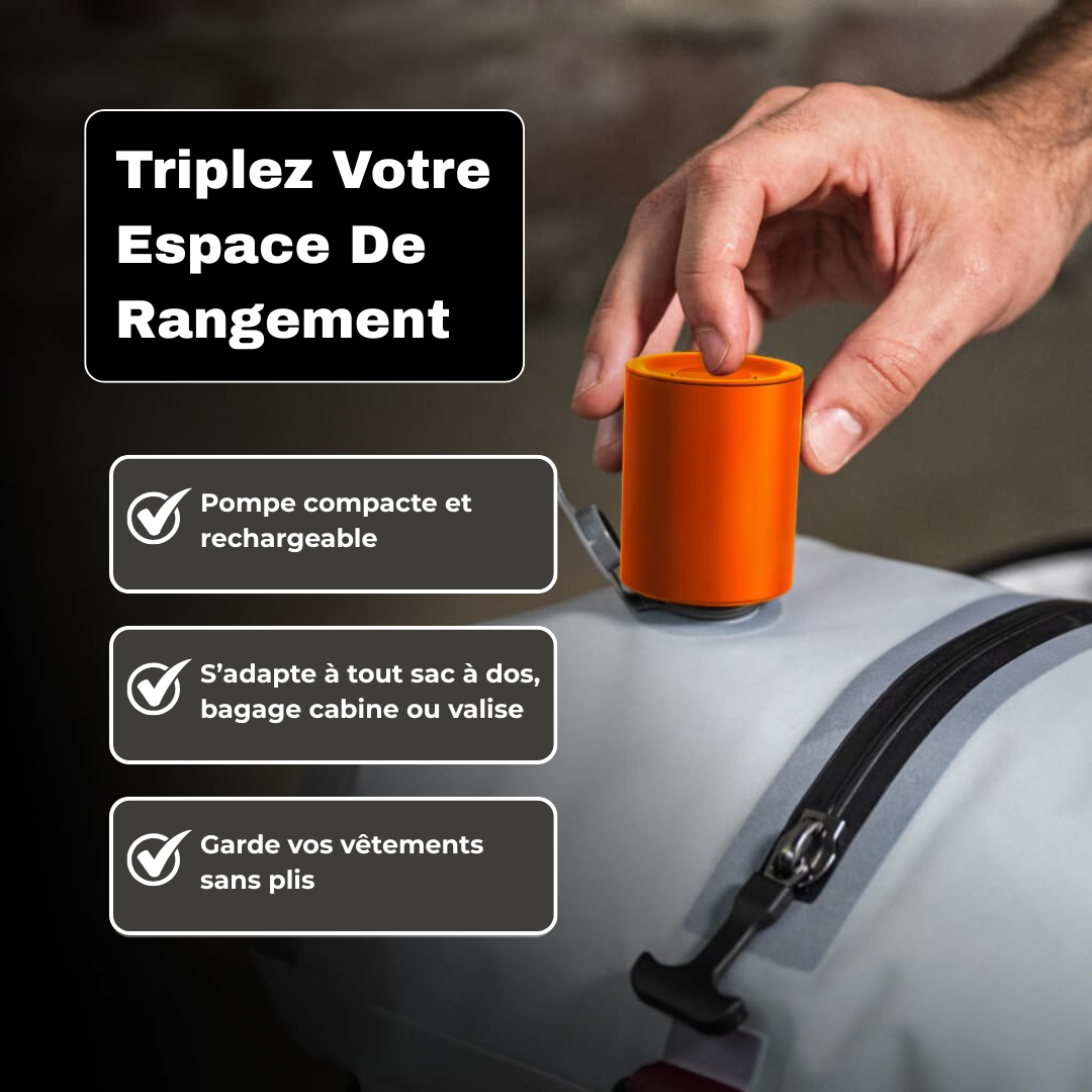 Airless ™ Kit Voyage-Sac Sous-Vide + Pompe Offerte