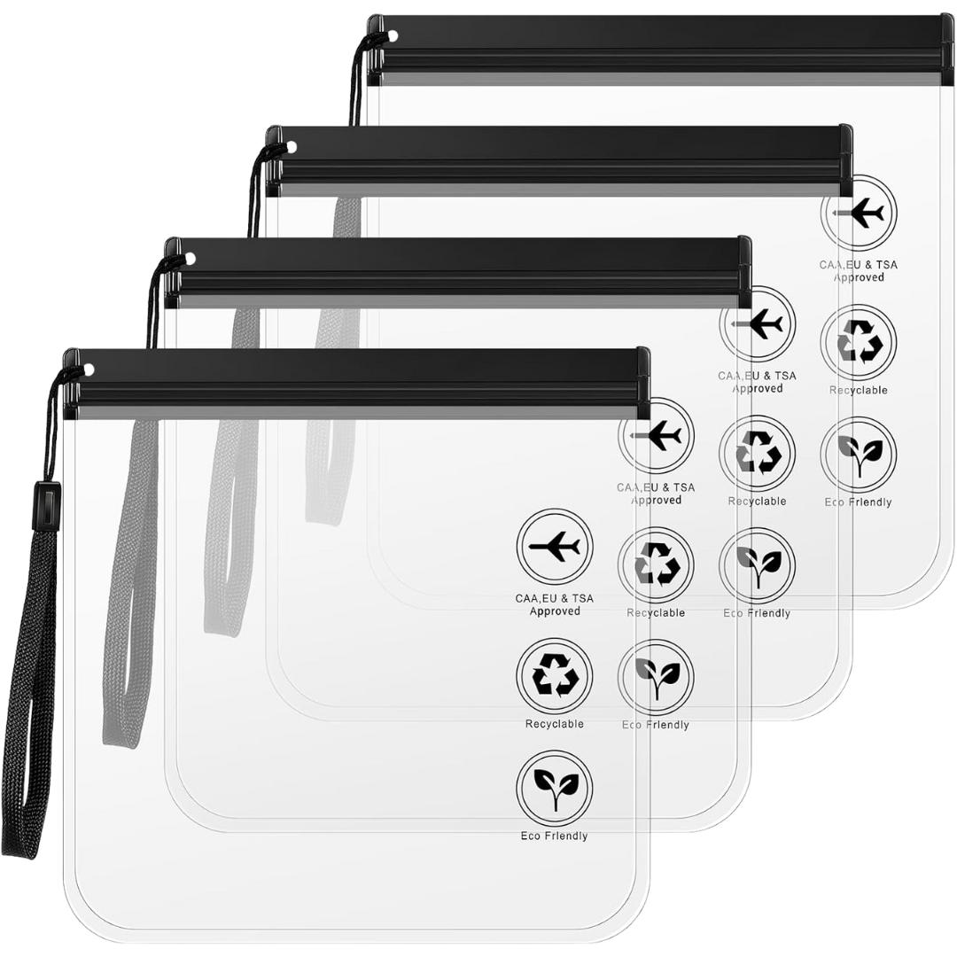 4x Clearbags ™-TSA godkendte bæredokumenter