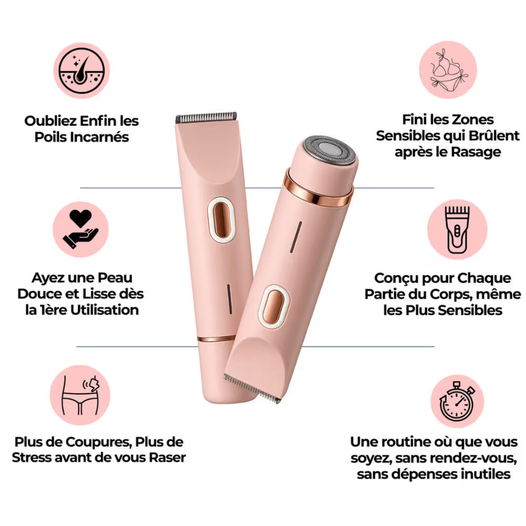 SilkTrim™ Pro – Rasoir Électrique Waterproof pour Femmes