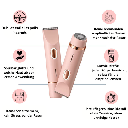 SilkTrim™ Pro – Elektrischer Waterproof-Rasierer für Frauen