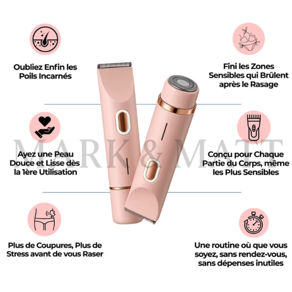 SilkTrim™ Pro – Rasoir Électrique Waterproof pour Femmes