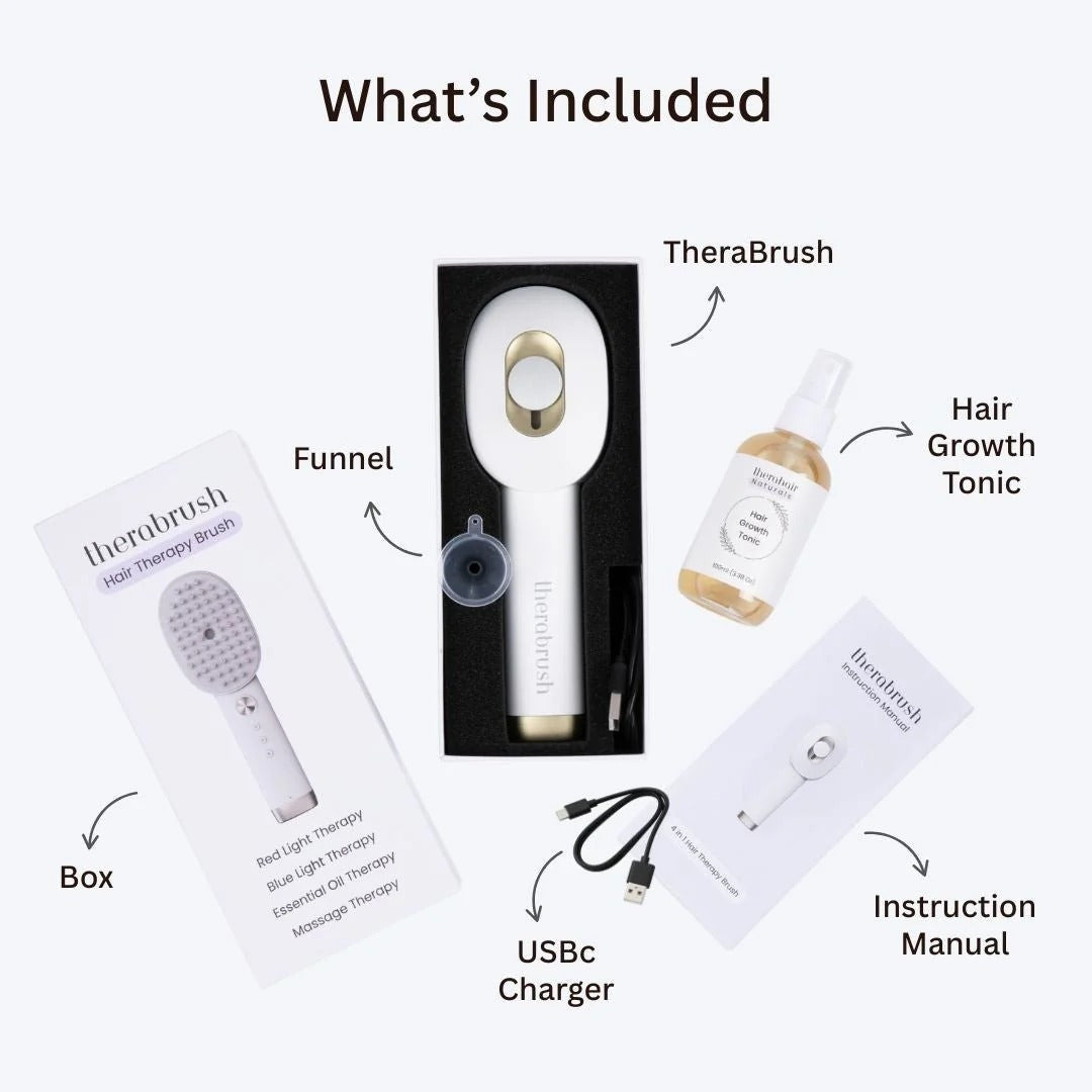 Therabrush ™ hårregnskabsbørste + fri hovedbundterapi serum