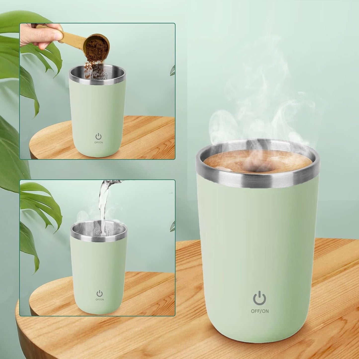 StirMate – Smart Stir-kaffekrus, rustfrit stål (350 ml)