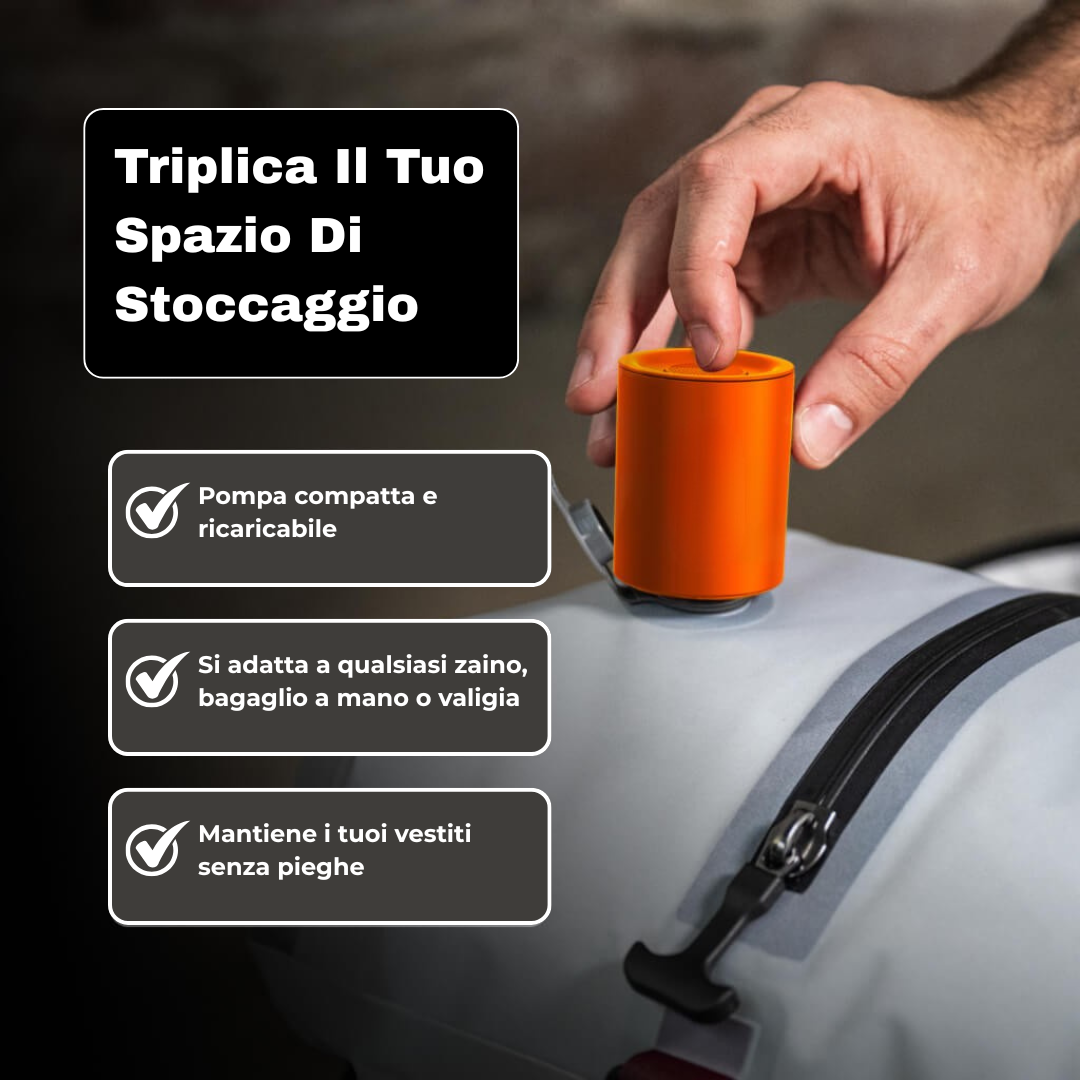 Airless ™ Kit Viaggio - Sacco Sottovuoto + Pompa i Omaggio